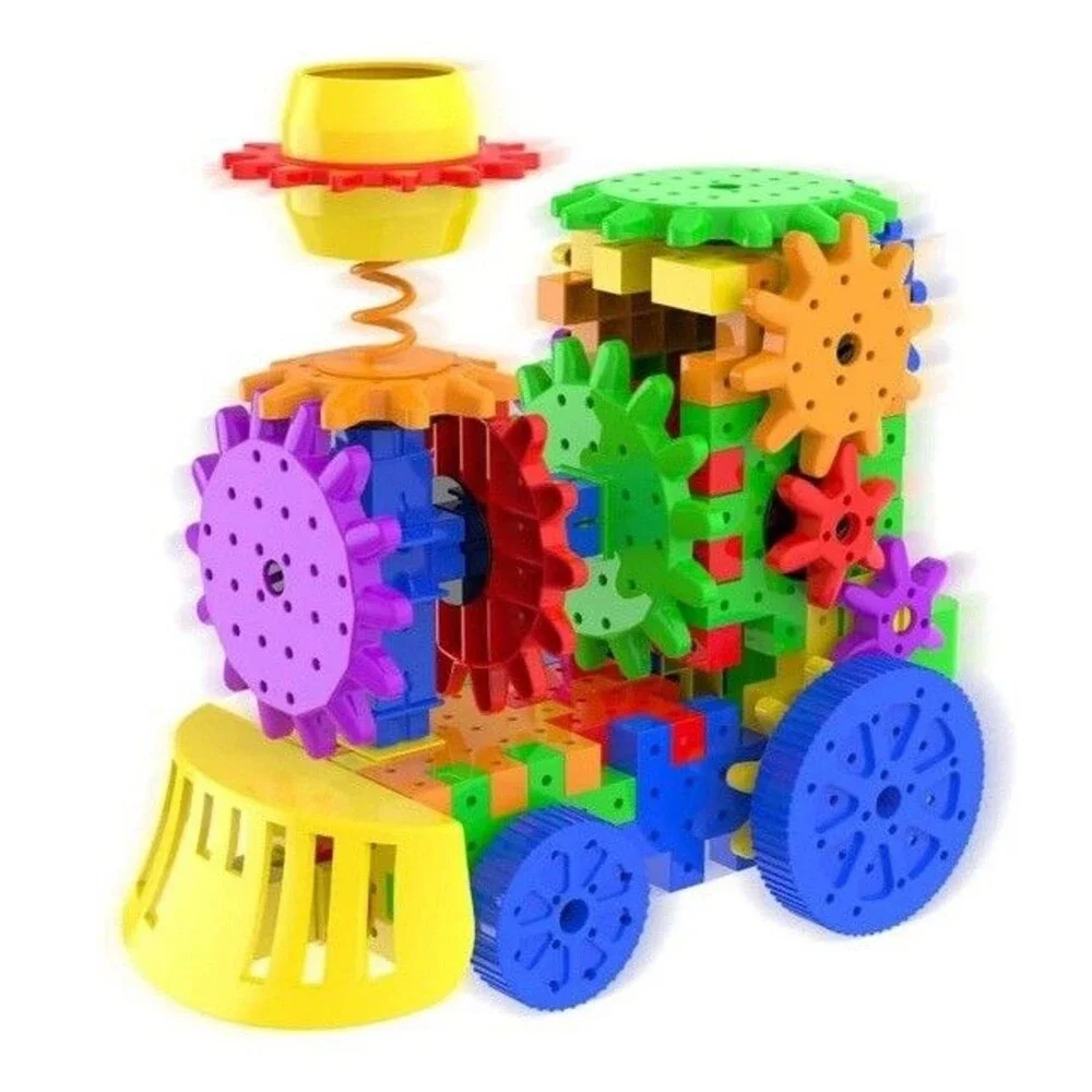 Techno Gears Crazy Train 2.0 STEM Building Set 50+ Pieces Motorized NEW Kids Toy